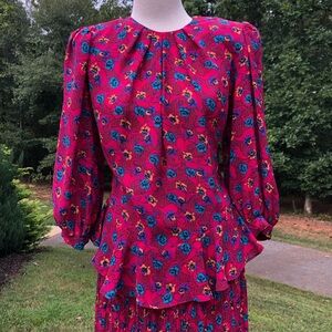 80’s 2 piece skirt set